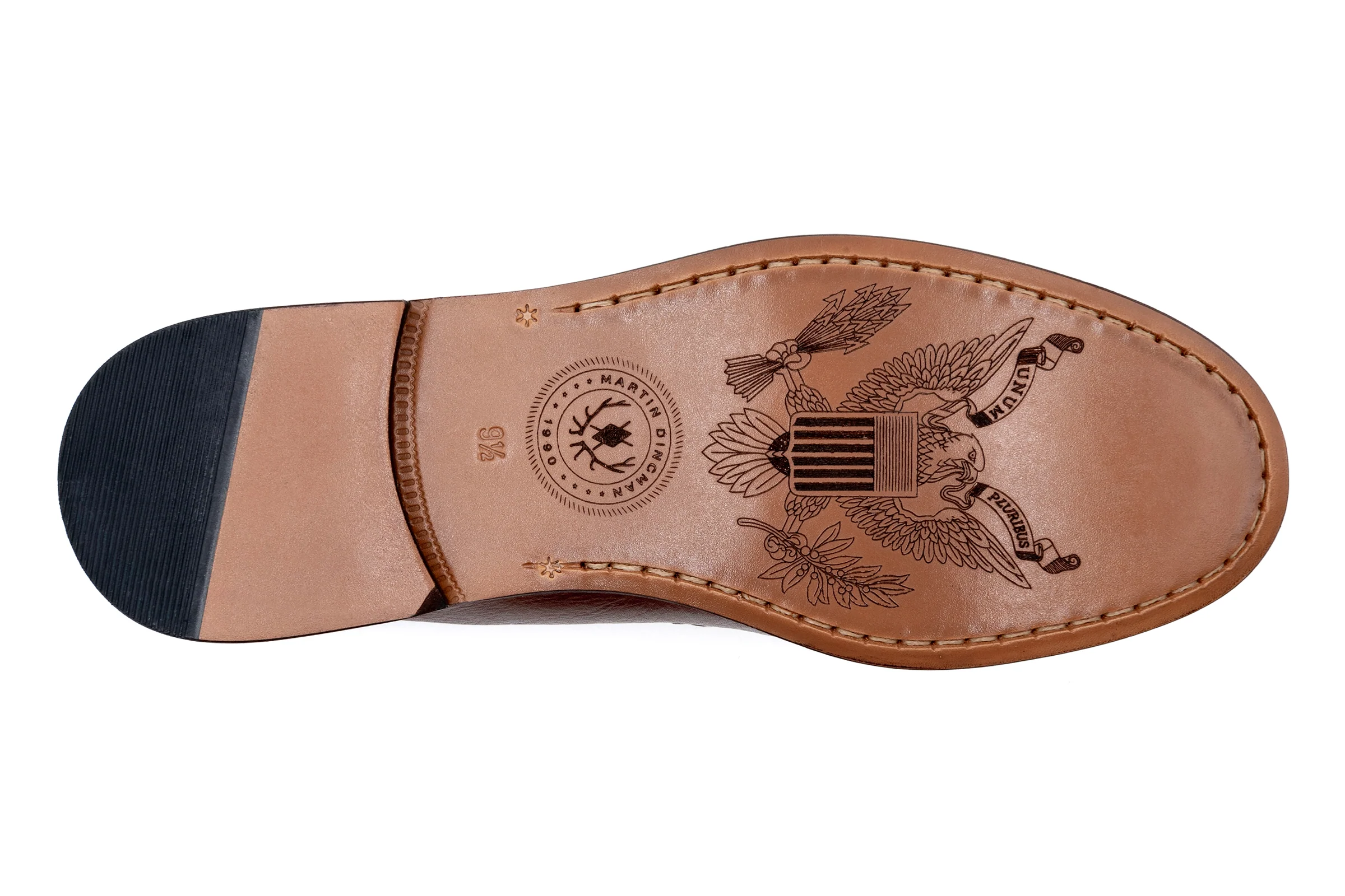 All American Saddle Leather Penny Loafers - Chestnut - Image 7