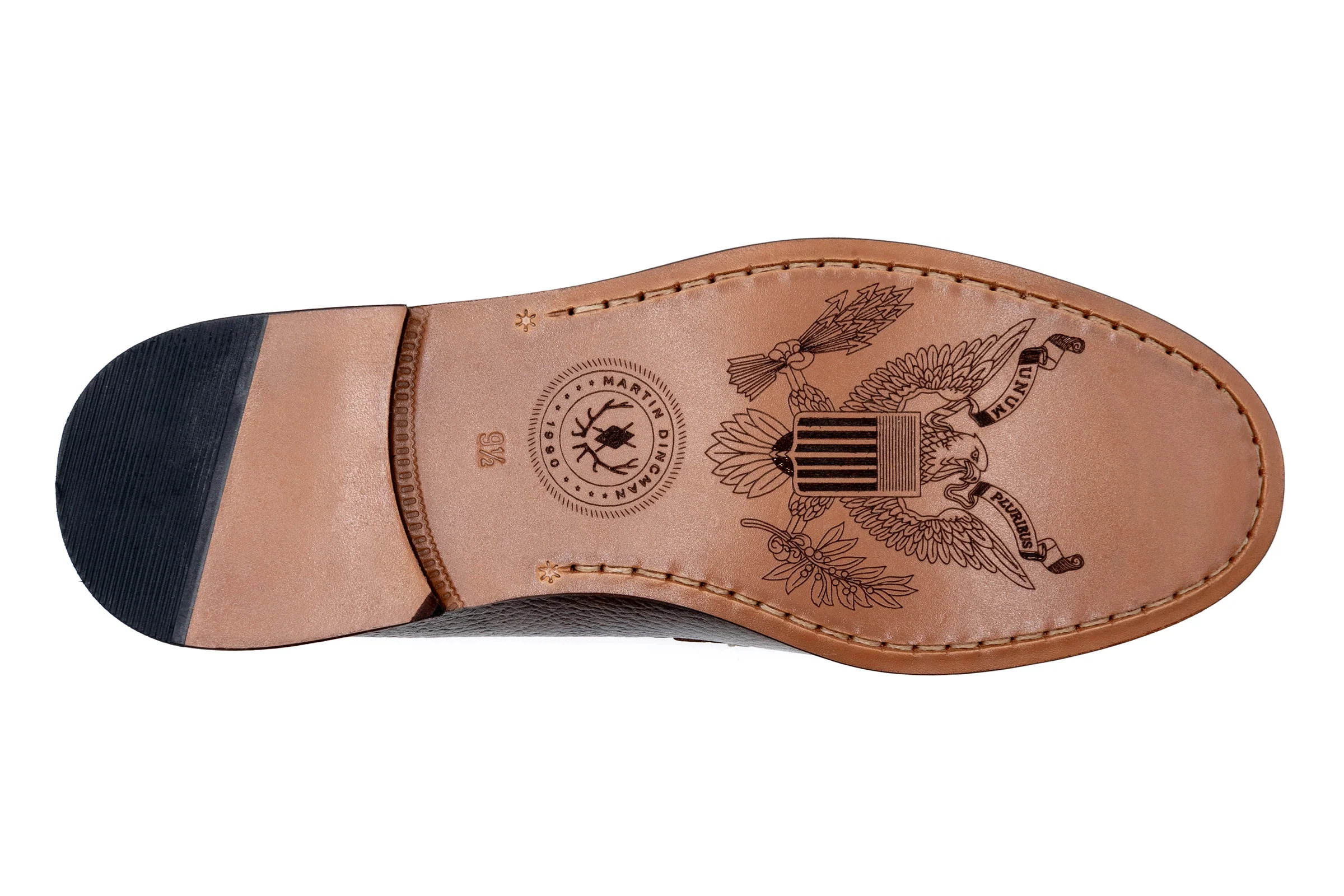 All American Water Buffalo Horse Bit Loafers - Oak - Image 7
