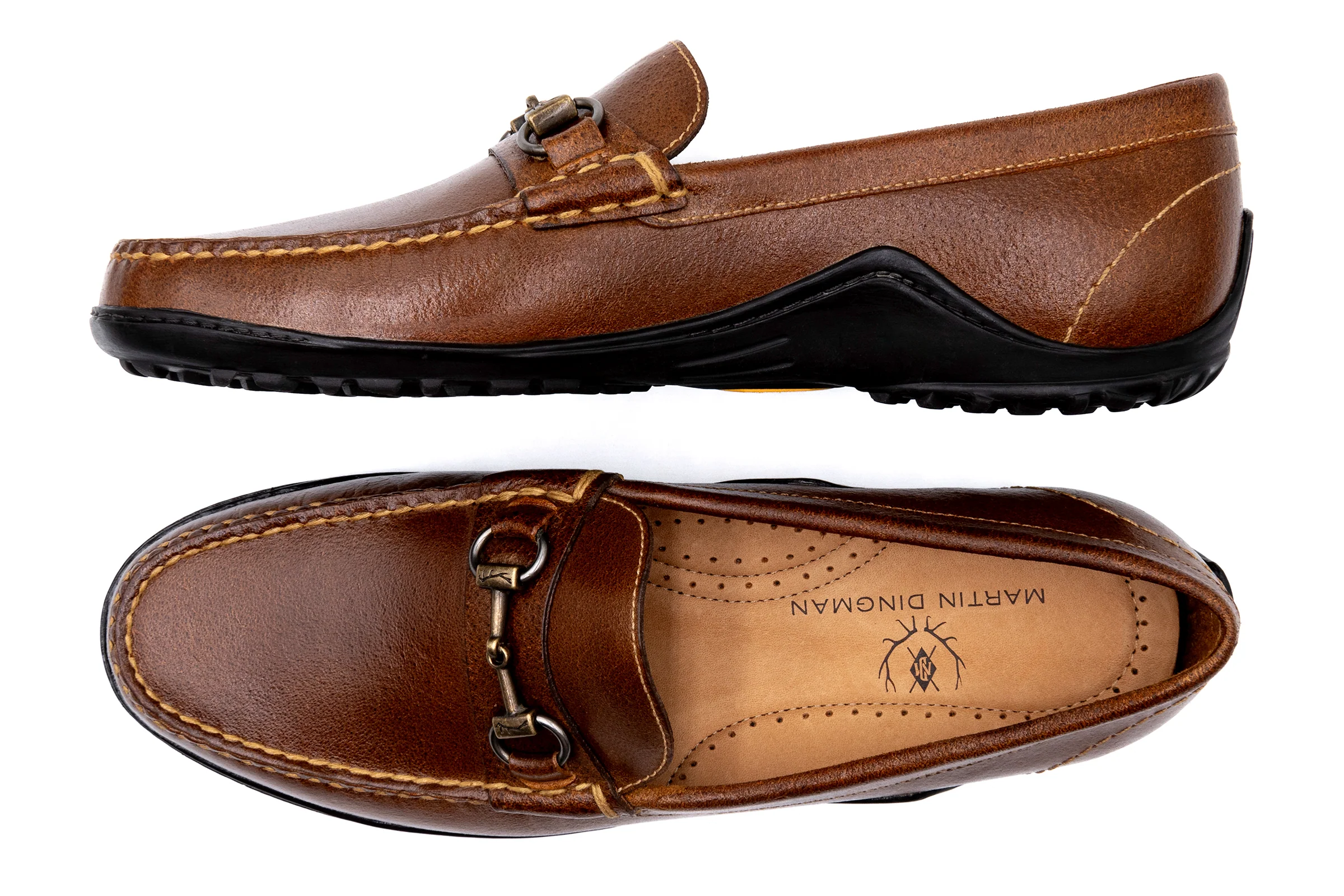 Bill Water Buffalo Horse Bit Loafers - Burnt Cedar - Image 5