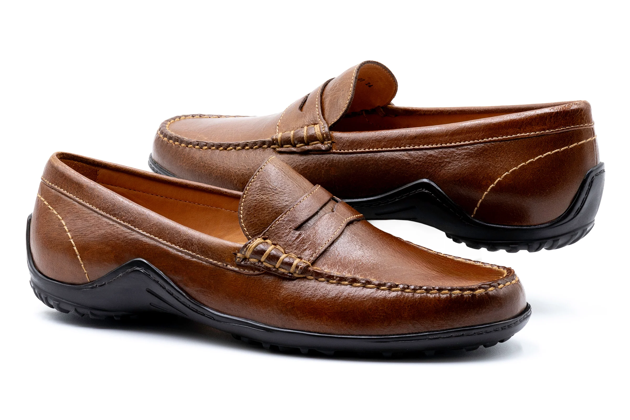 Bill Water Buffalo Penny Loafers - Burnt Cedar - Image 3