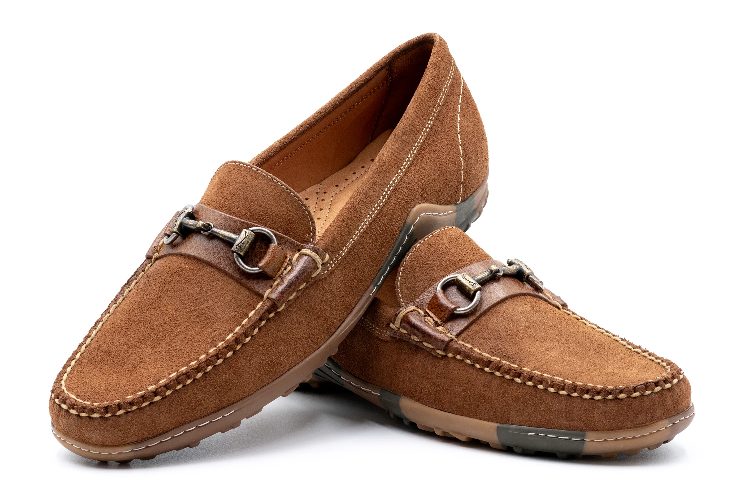 Bill Suede Horse Bit Loafers - French Roast - Image 5