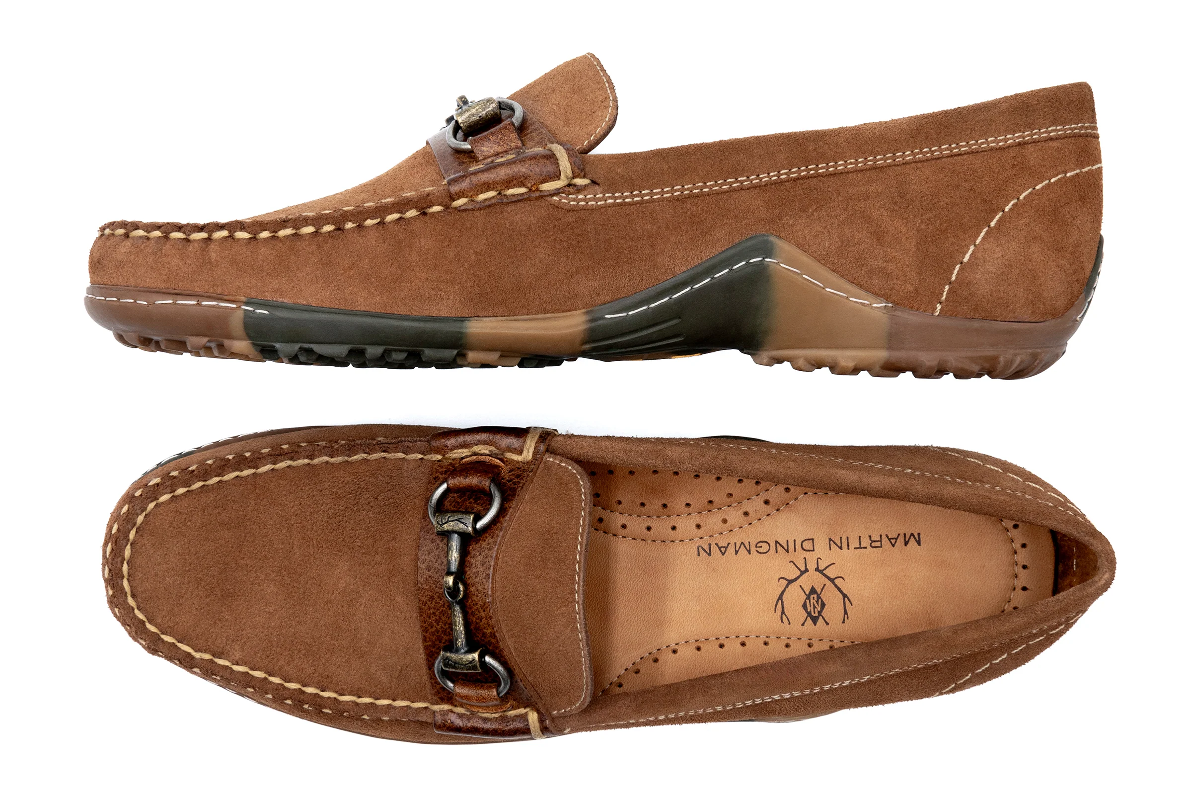 Bill Suede Horse Bit Loafers - French Roast - Image 7