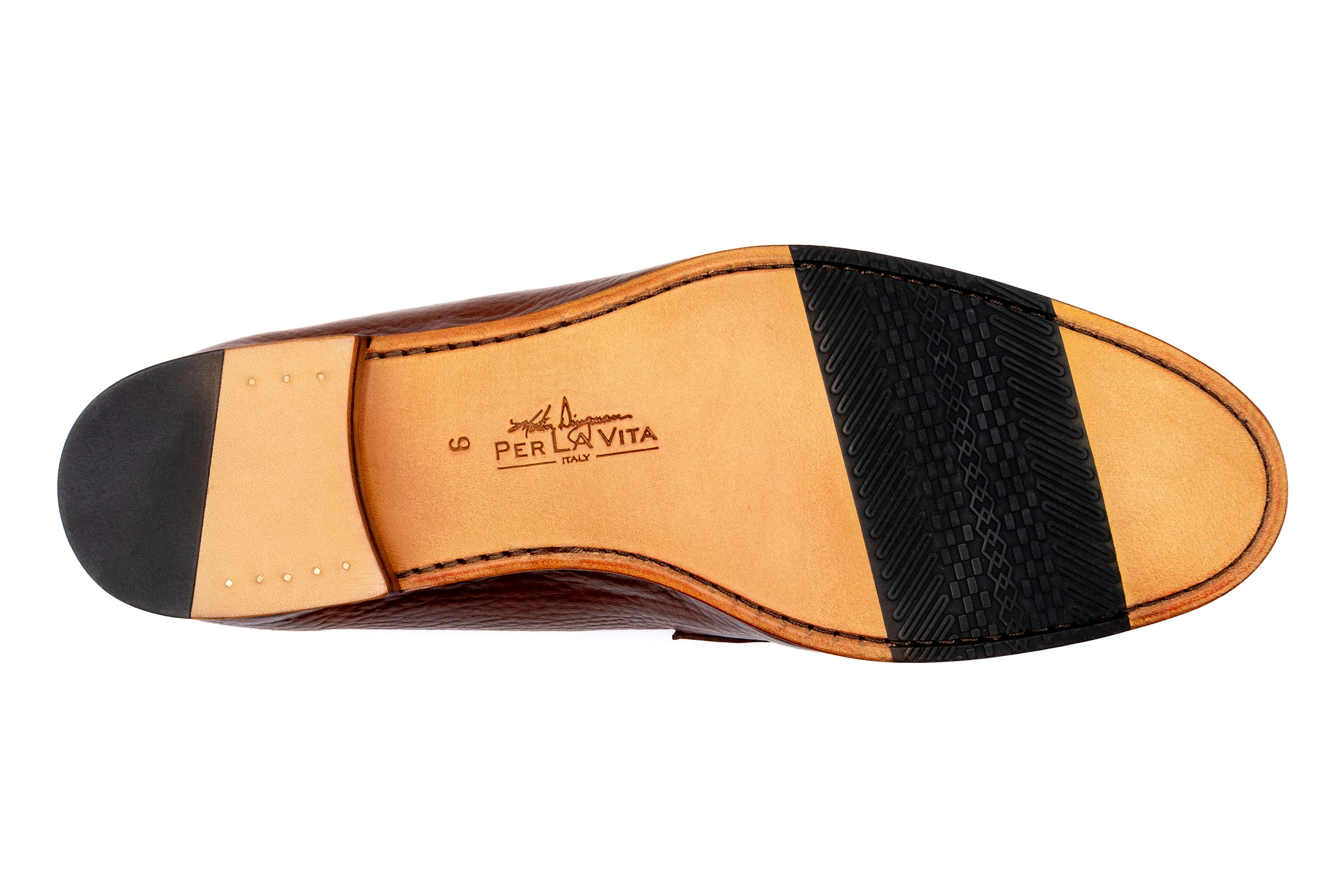 Bologna Italian Deerskin Loafers - Cuoio - Image 8