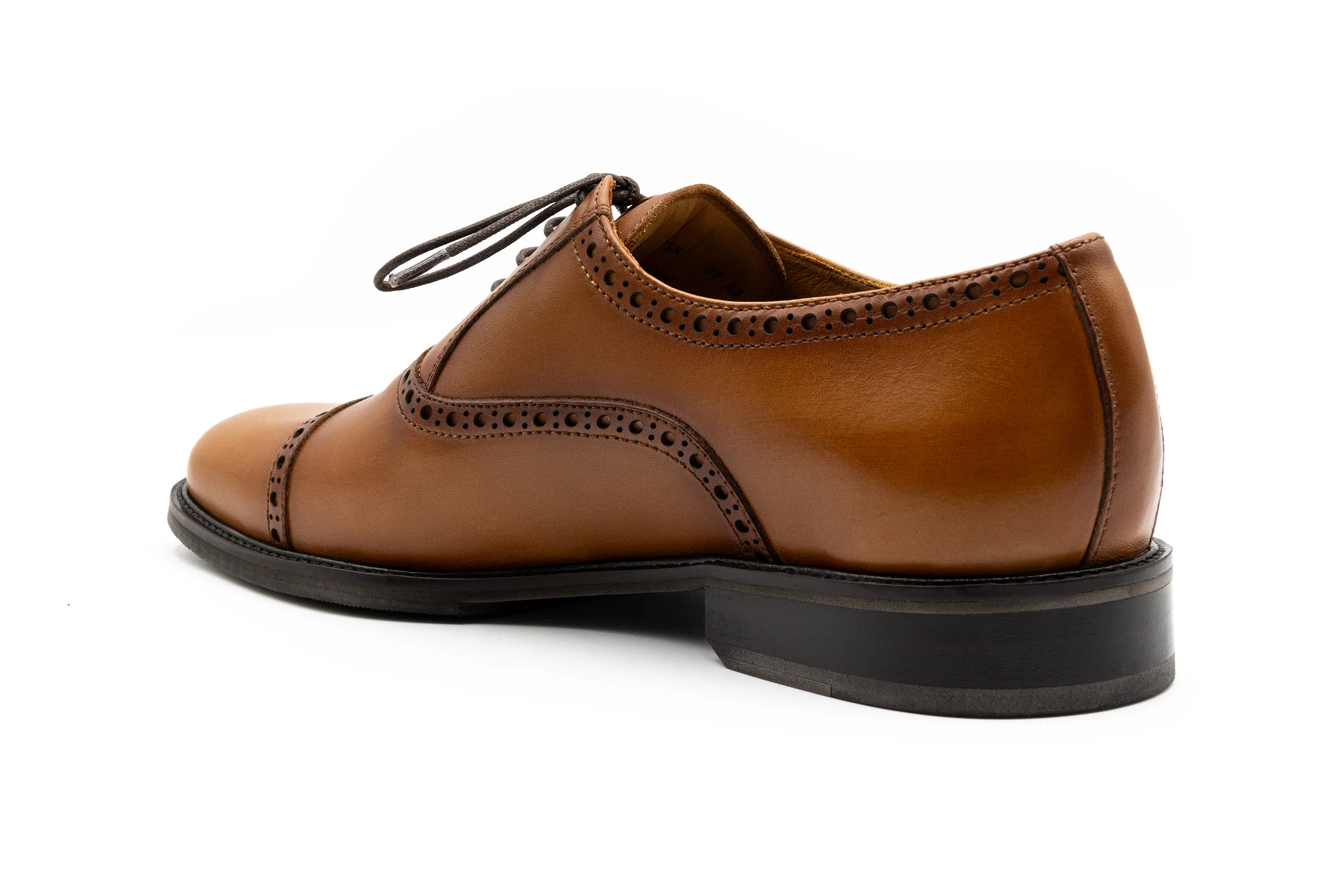 Cambridge Calf Leather Cap Toe - Whiskey - Image 3