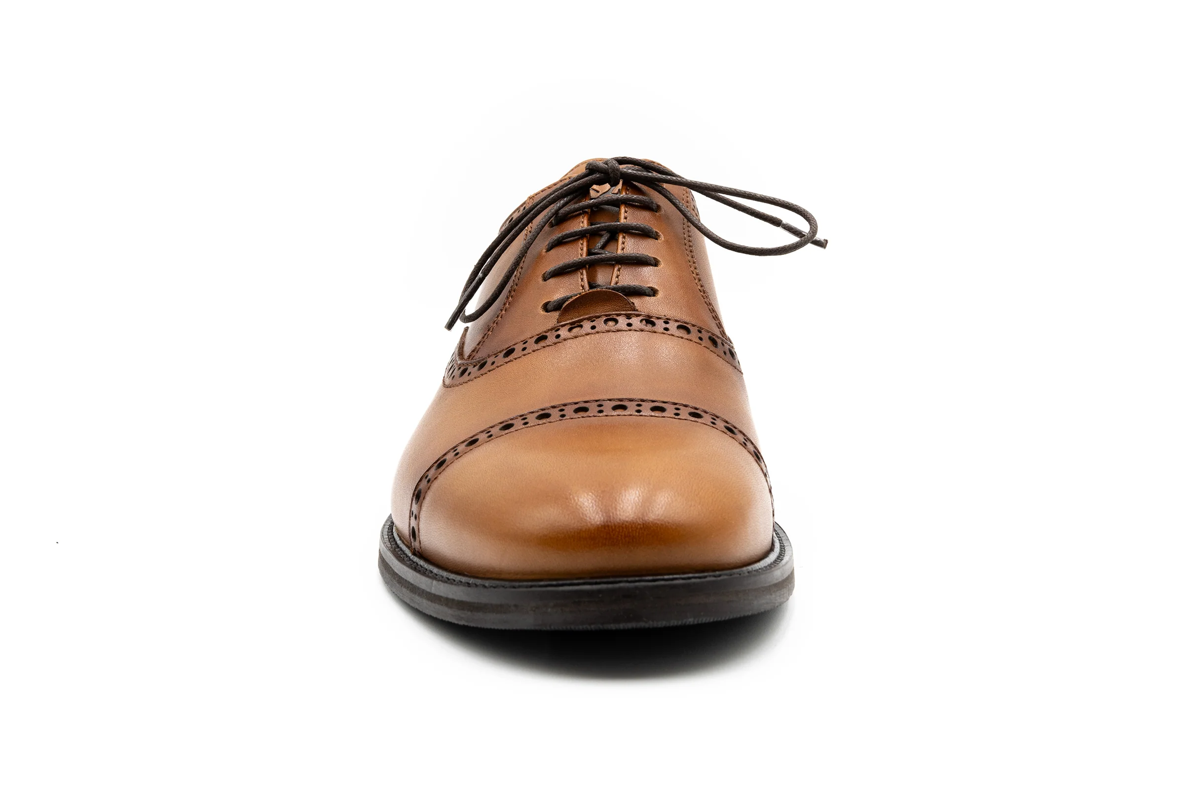 Cambridge Calf Leather Cap Toe - Whiskey - Image 5