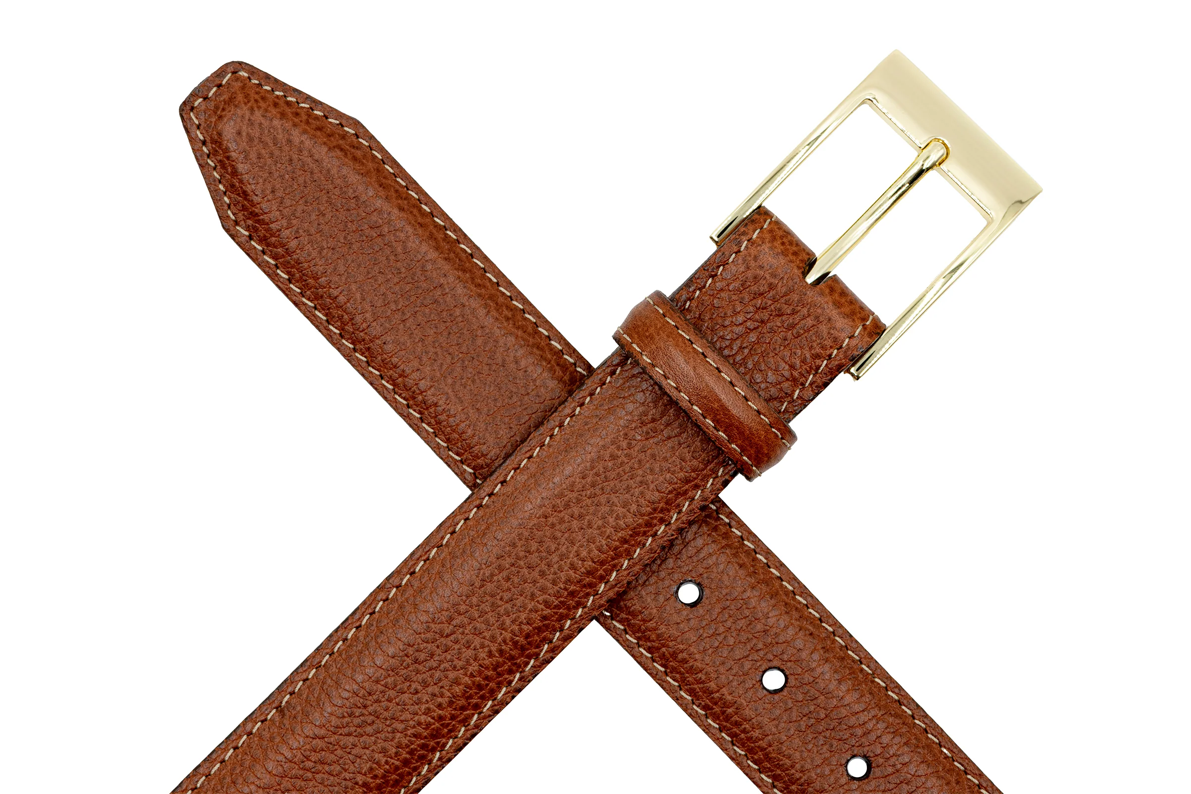 Delaney 2 Buckle Scotch Grain Belt - Almond - Image 4