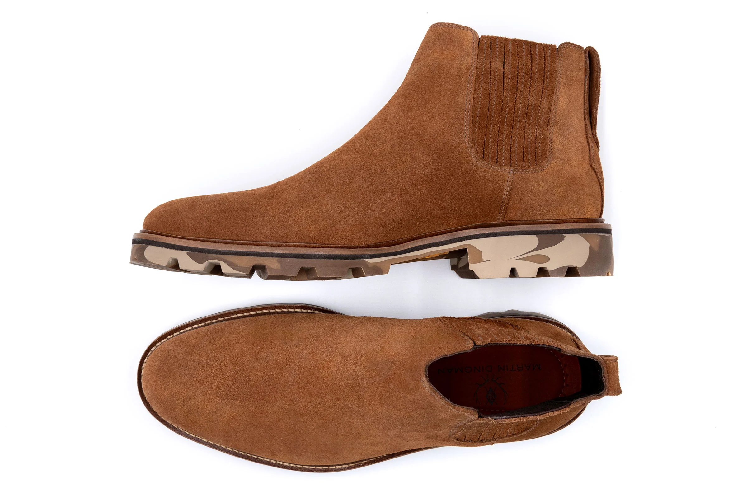 Huntley Suede Chelsea Boots - French Roast - Image 6