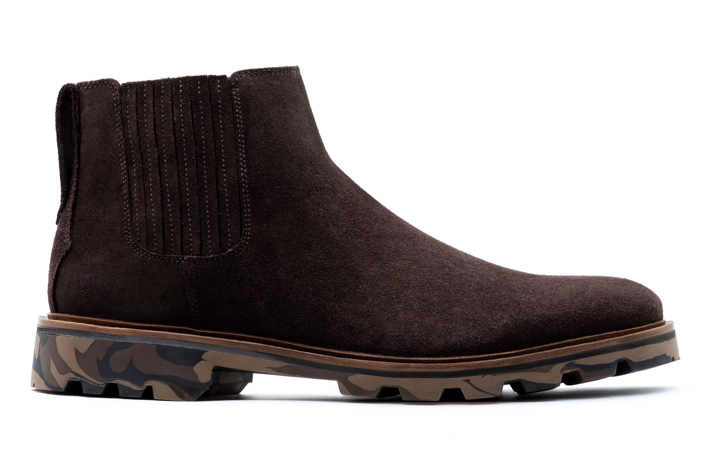 Huntley Suede Chelsea Boots - Walnut - Image 5