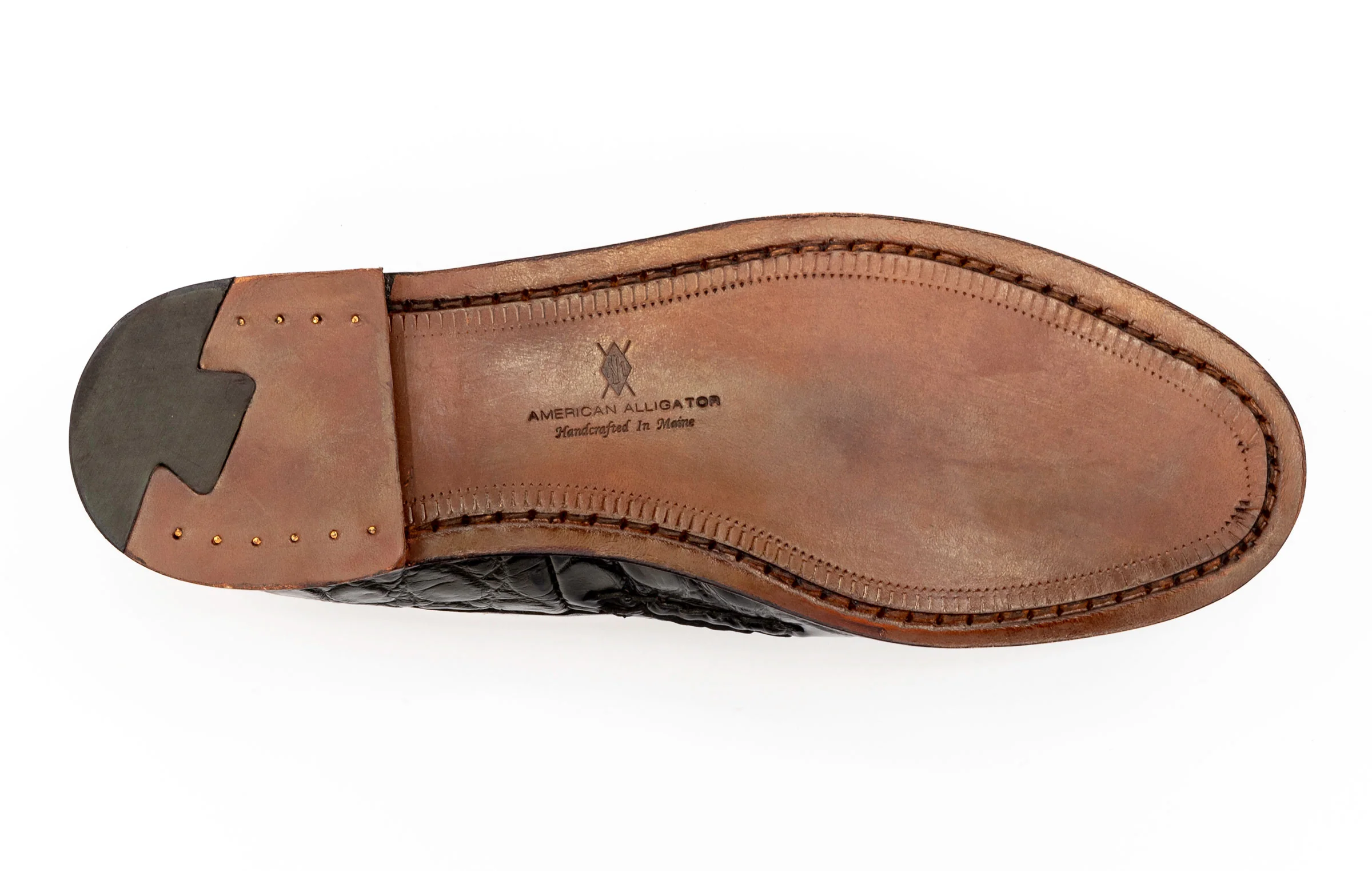 Jacob American Alligator Horse Bit Loafers - Black - Image 6