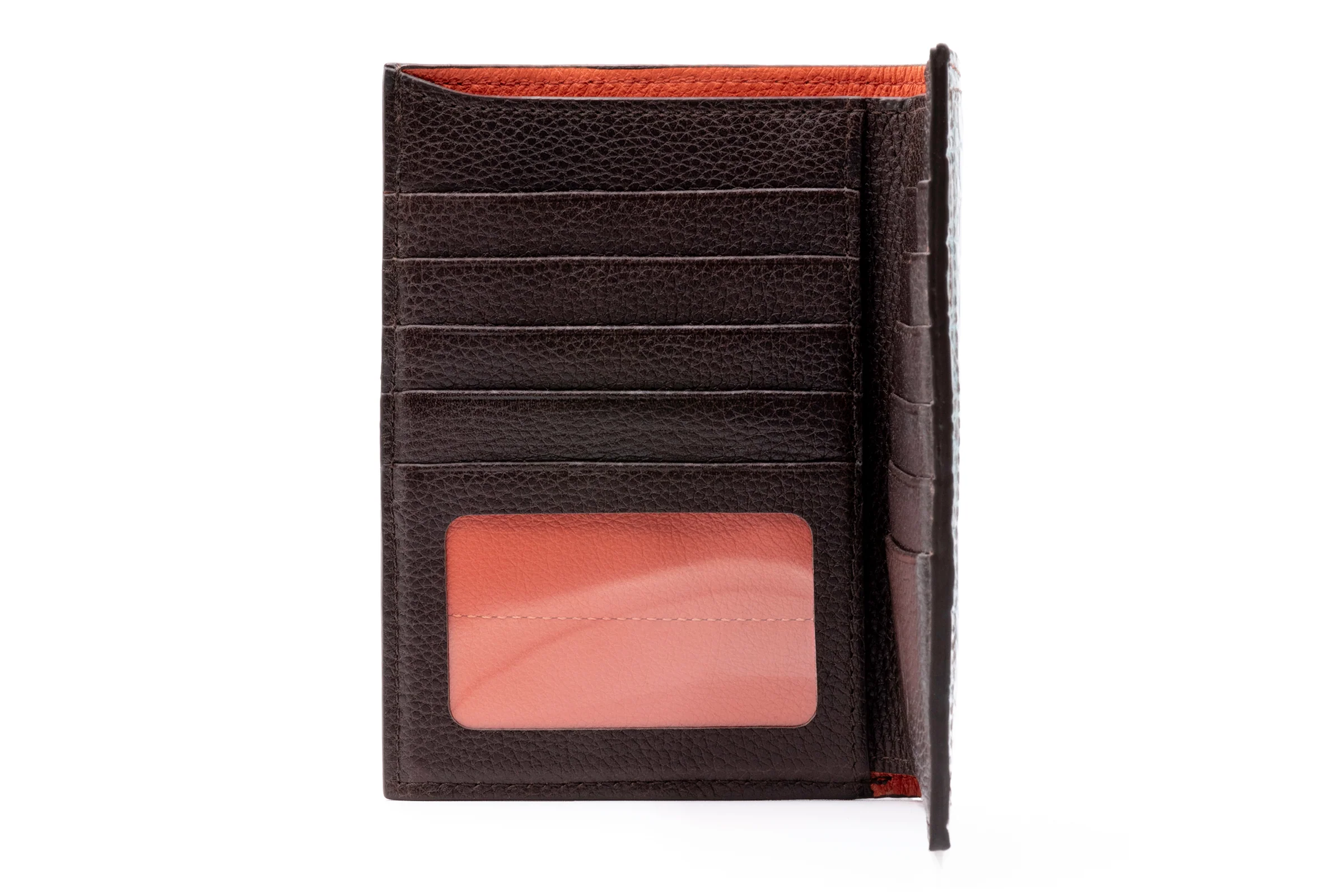 Jayden Genuine Crocodile Passport Hipster - Brown/Blue - Image 6