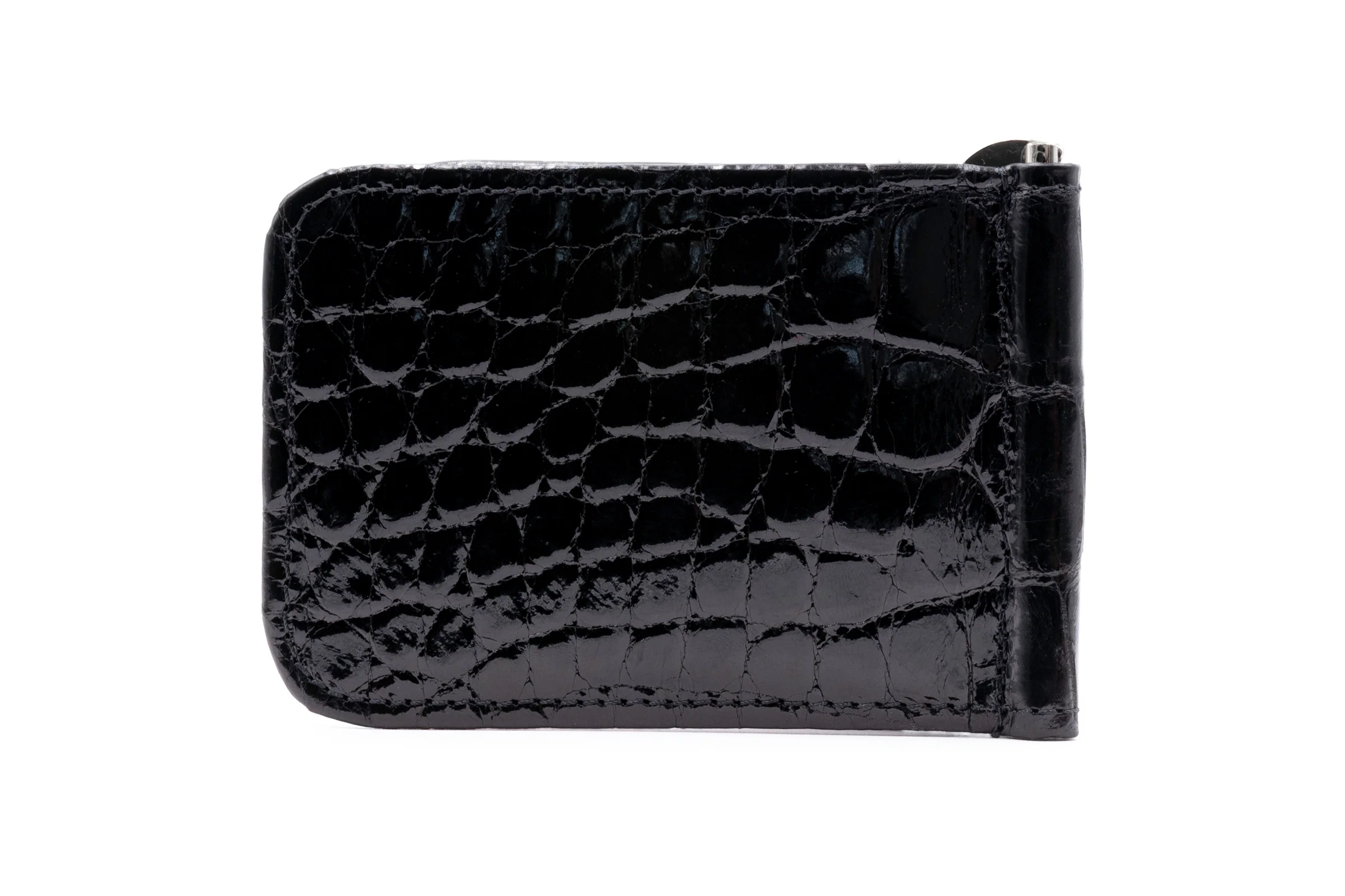 Jefferson American Alligator Credit Card Money Clip - Black - Image 4