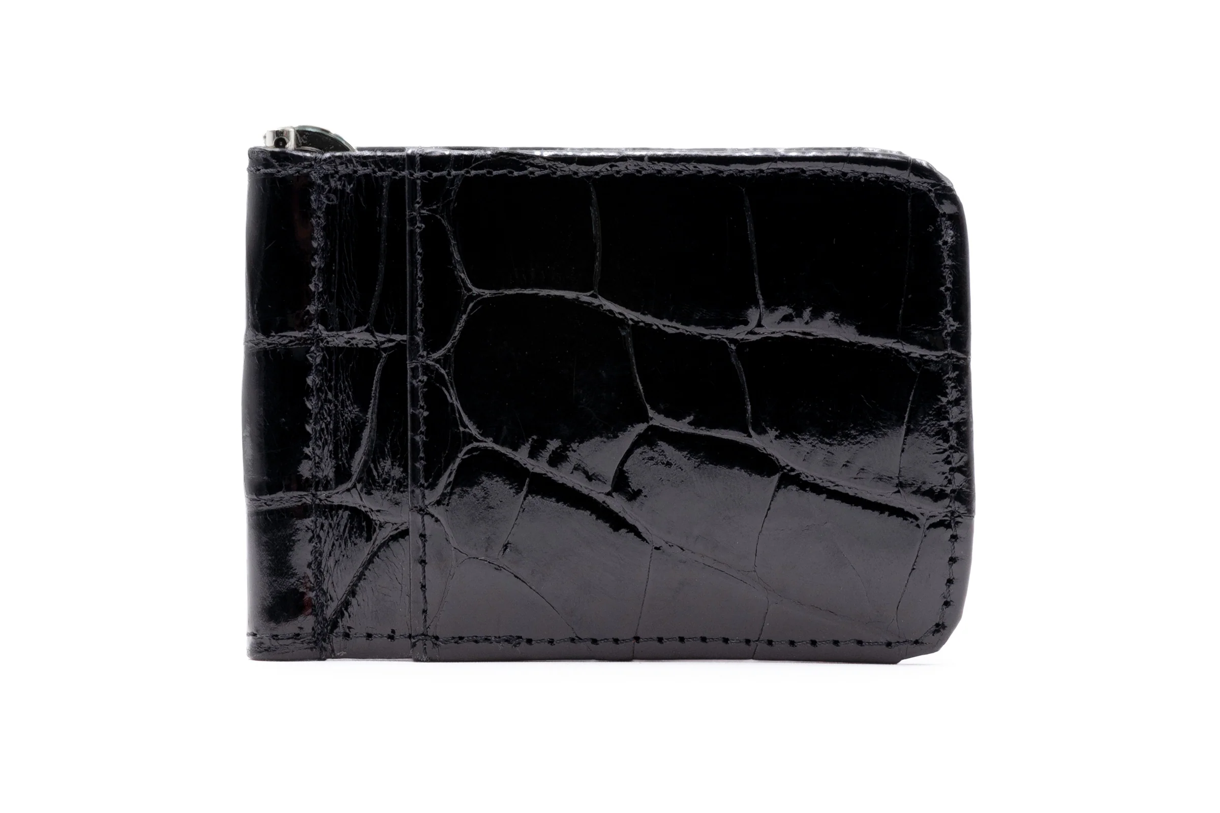 Jefferson American Alligator Credit Card Money Clip - Black - Image 5