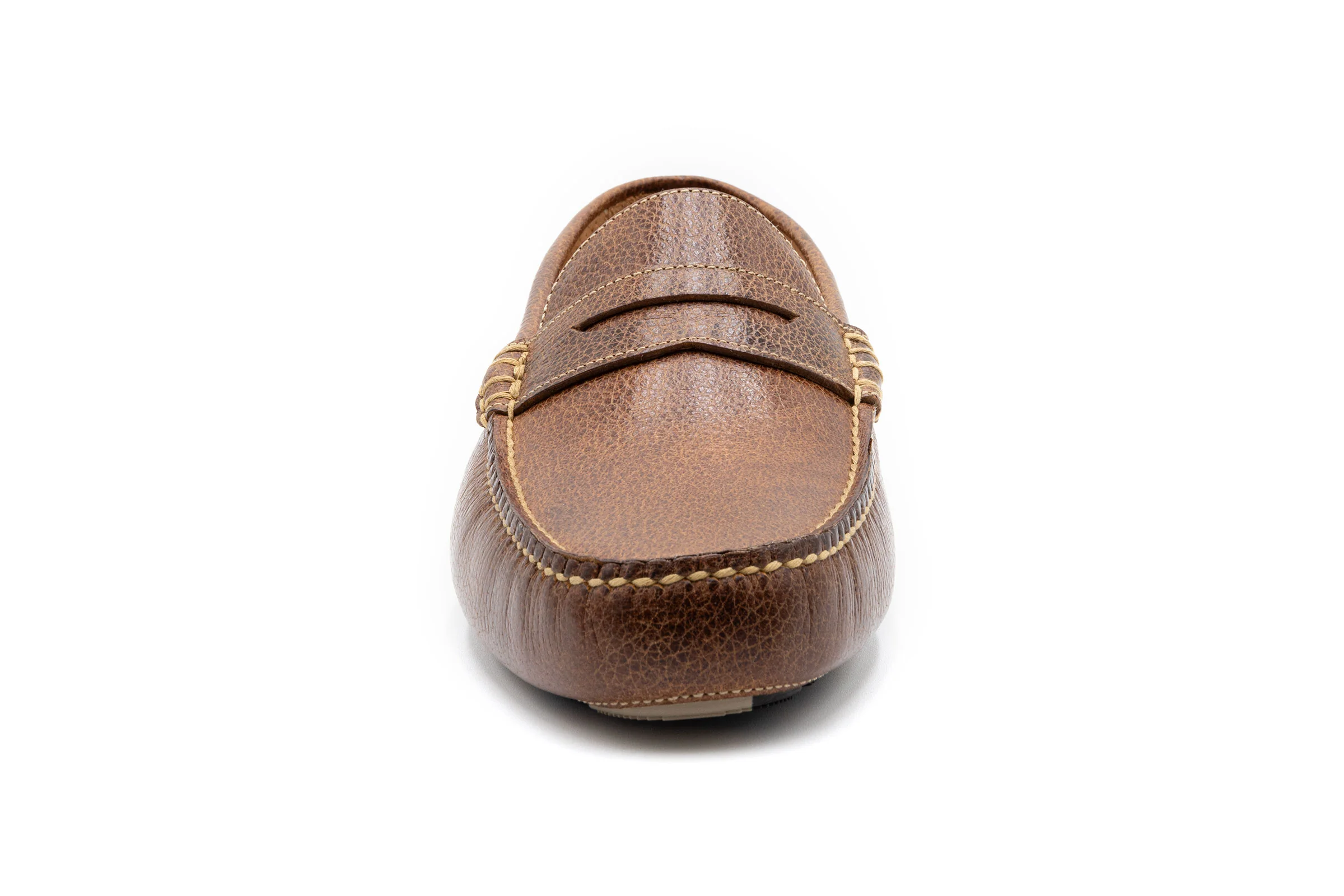 Monte Carlo Water Buffalo Penny Driving Loafers - Oak - Image 4