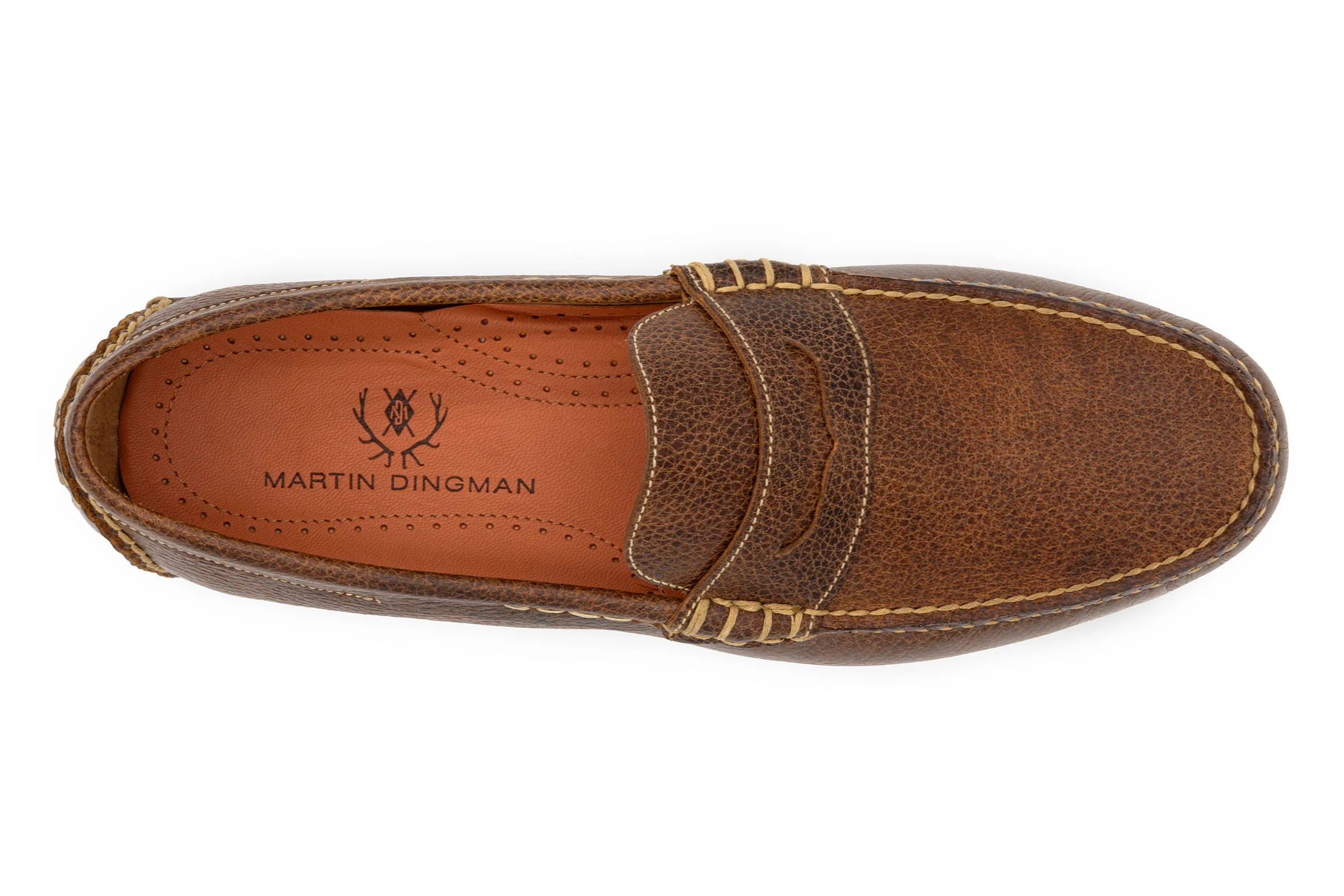 Monte Carlo Water Buffalo Penny Driving Loafers - Oak - Image 5