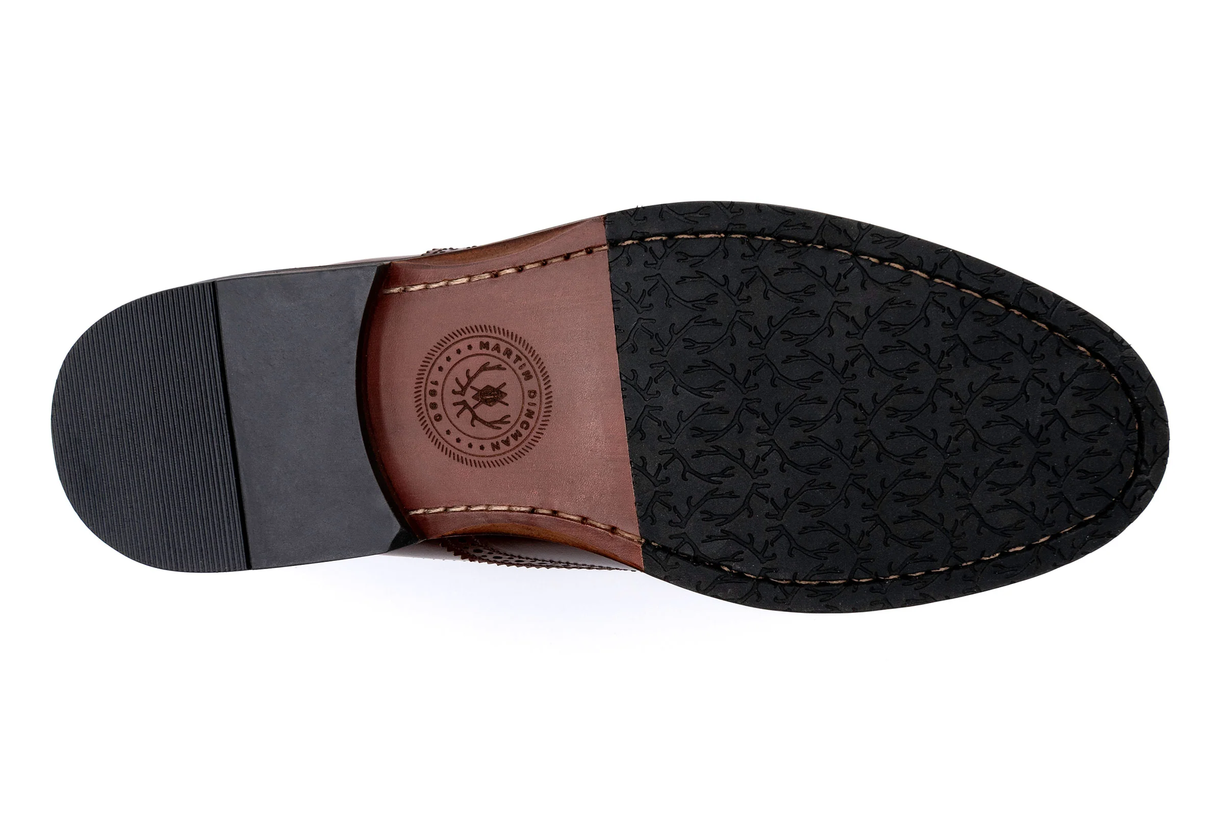 Old Row Oiled Saddle Leather Wingtip Boots - Cigar - Image 8