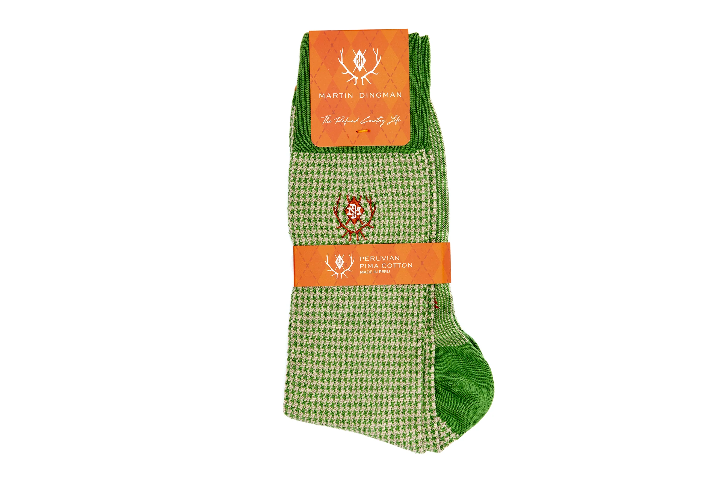 Puppy Tooth Peruvian Pima Cotton - Kiwi - Image 3