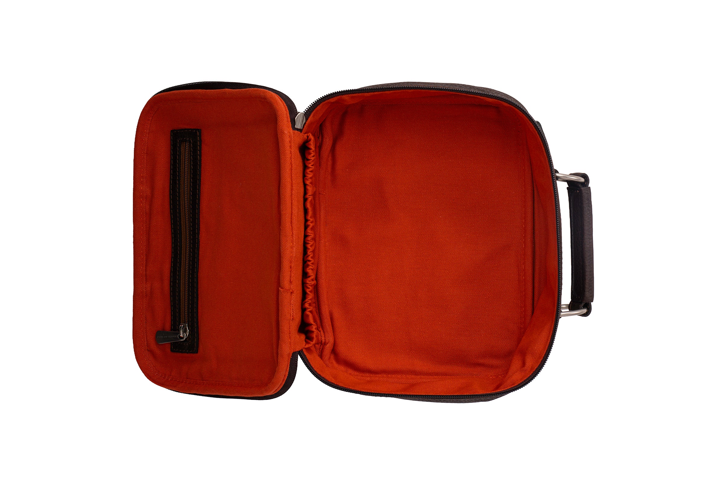 Rudyard Saddle Leather Journey Shave Case - Chocolate - Image 4