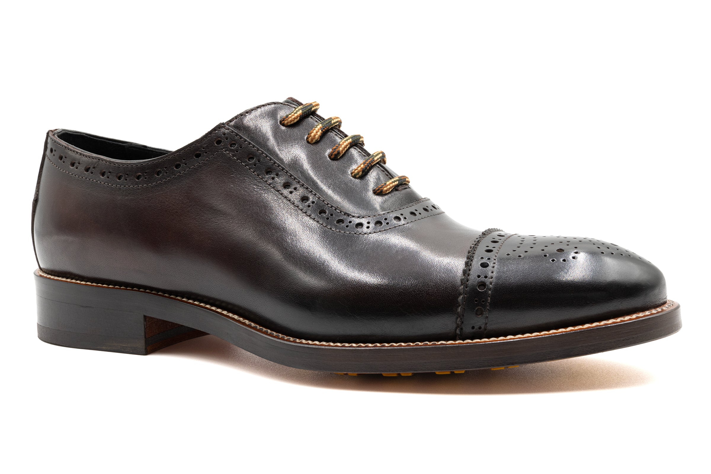 Tuscan Italian Calf Leather Cap Toe - Espresso - Image 3