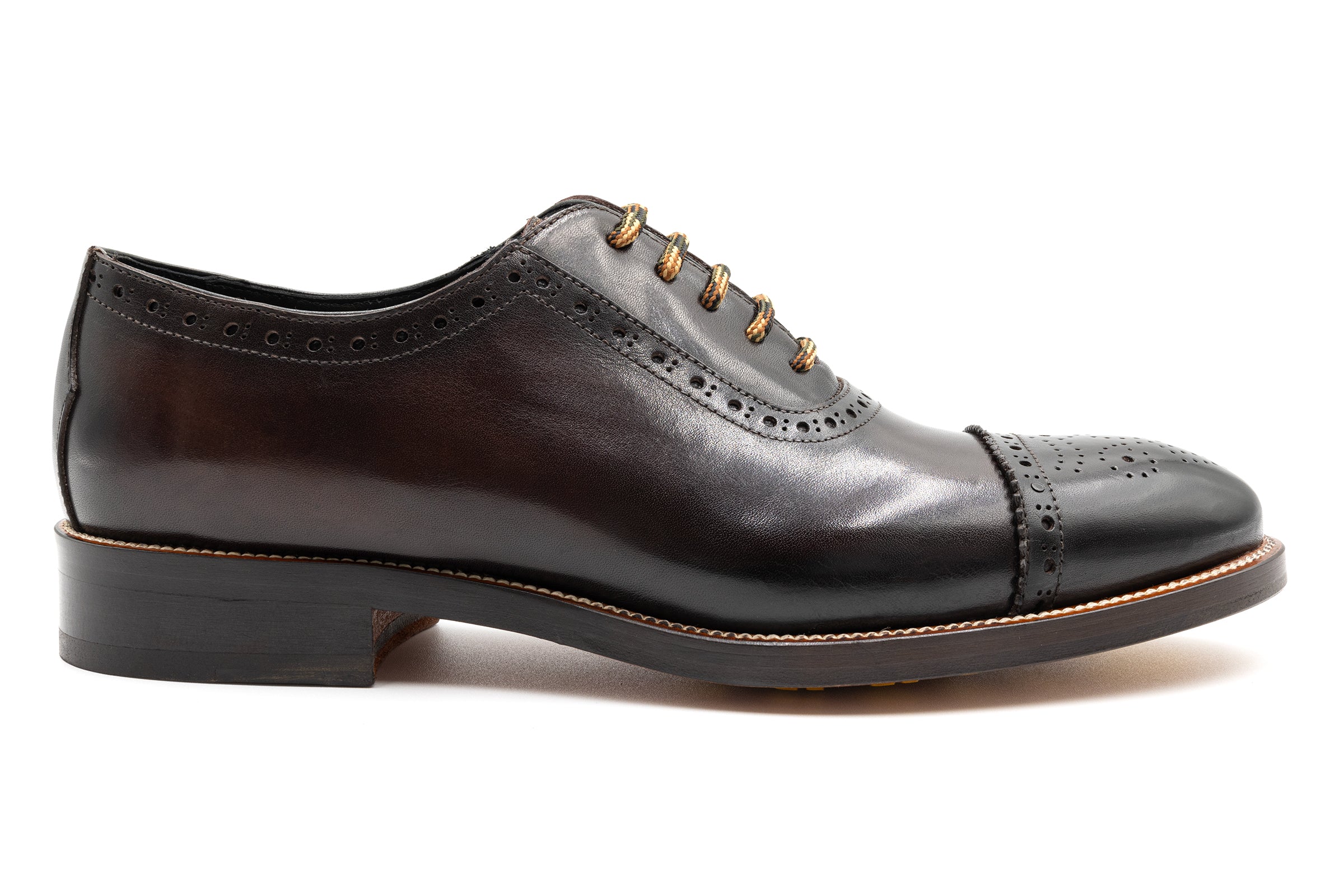 Tuscan Italian Calf Leather Cap Toe - Espresso - Image 7
