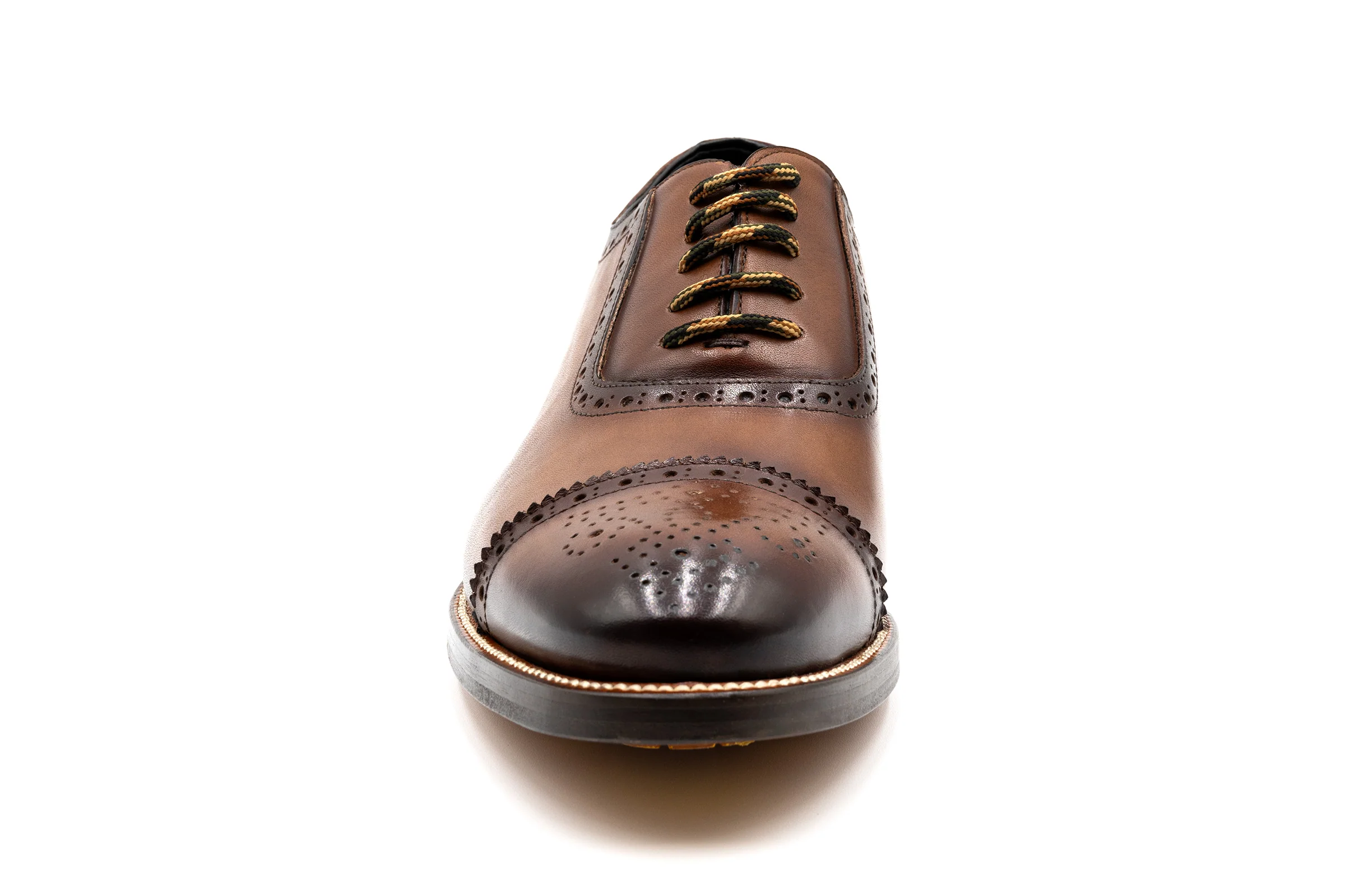 Tuscan Italian Calf Leather Cap Toe - Mocha - Image 4