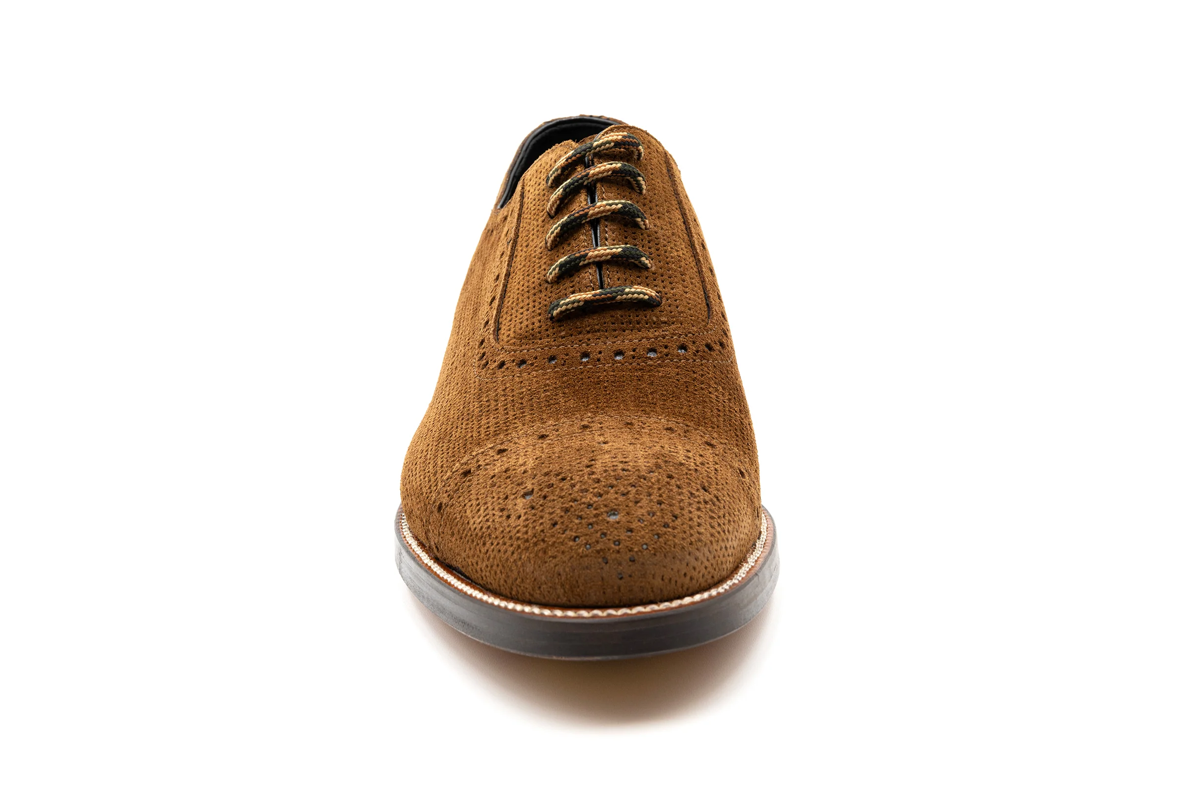 Tuscan Italian Calf Suede Cap Toe - Snuff - Image 4