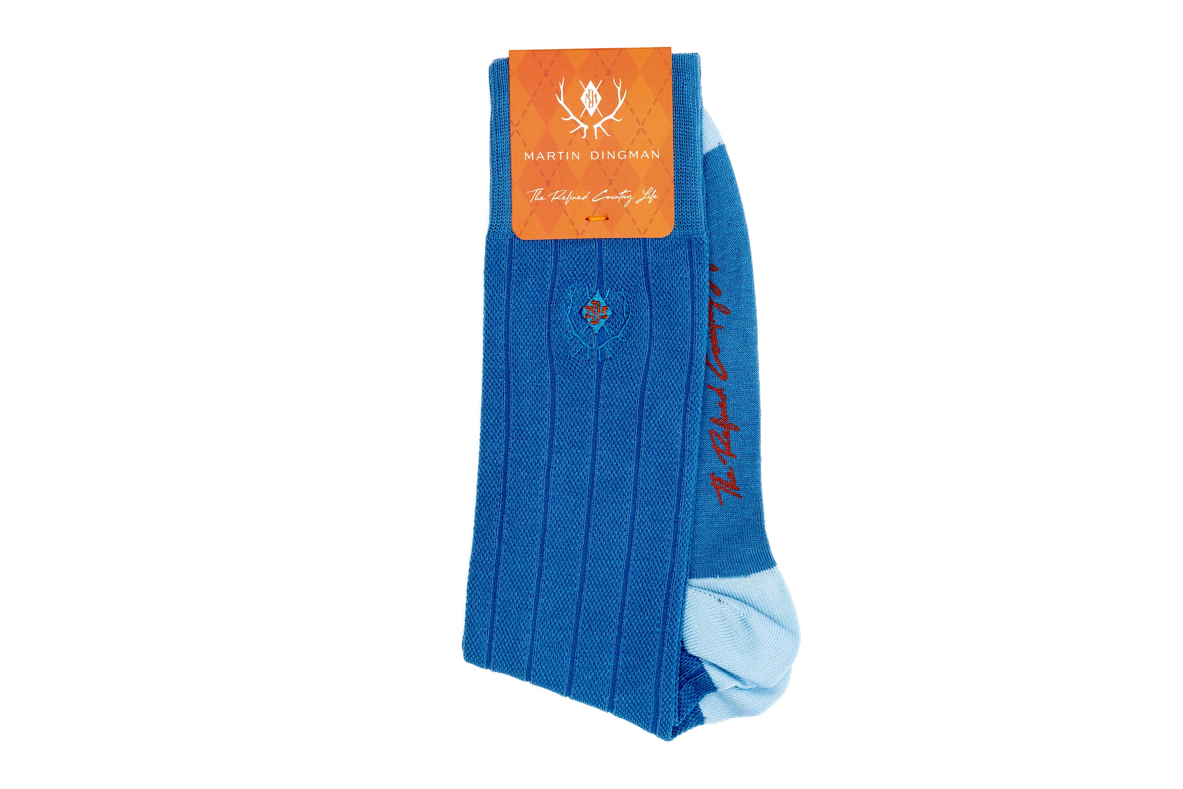 Ventilated All Season Peruvian Pima Cotton Socks - Periwinkle - Image 3