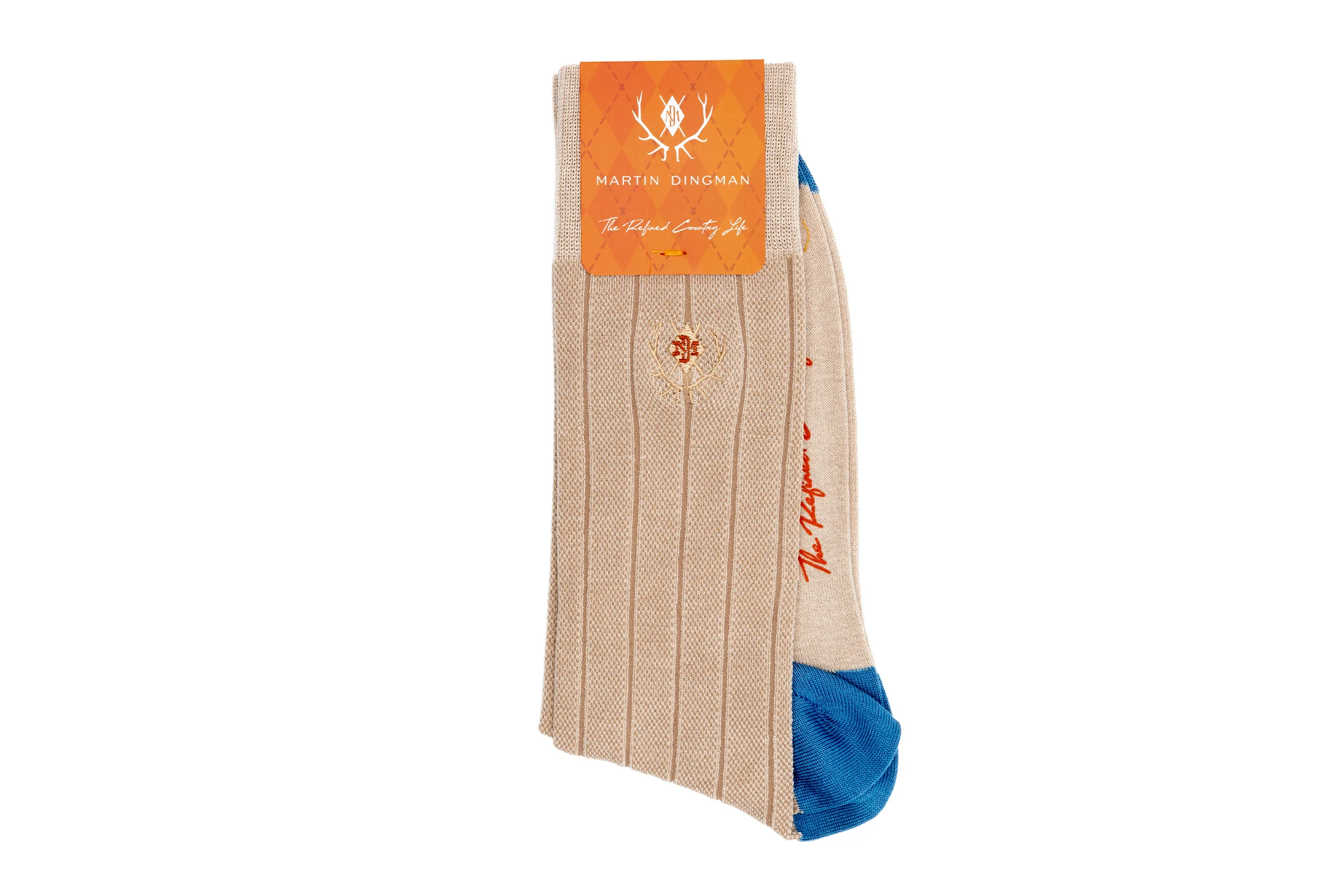 Ventilated All Season Peruvian Pima Cotton Socks - Sand - Image 3