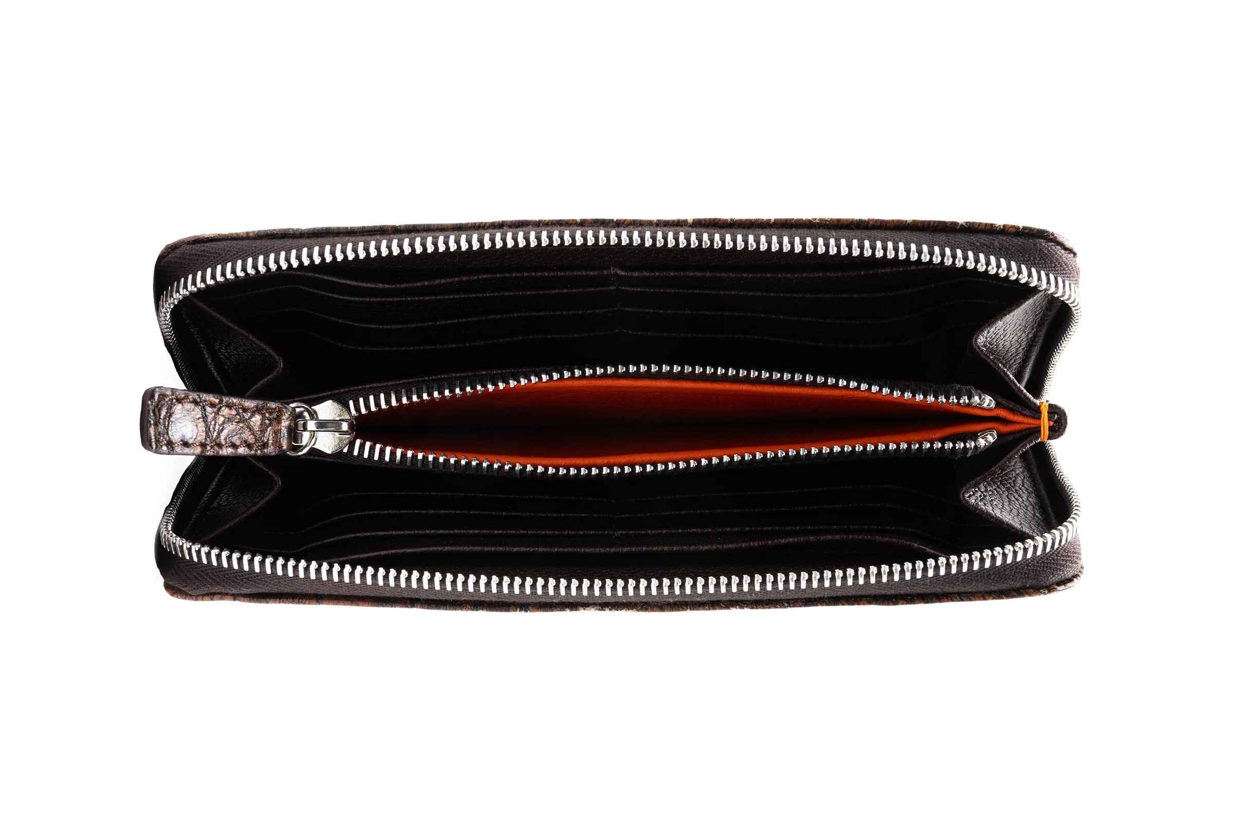 Victoria American Alligator Women's Wallet - Antique Chestnut - Image 4